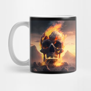 Skull on Fire Mug